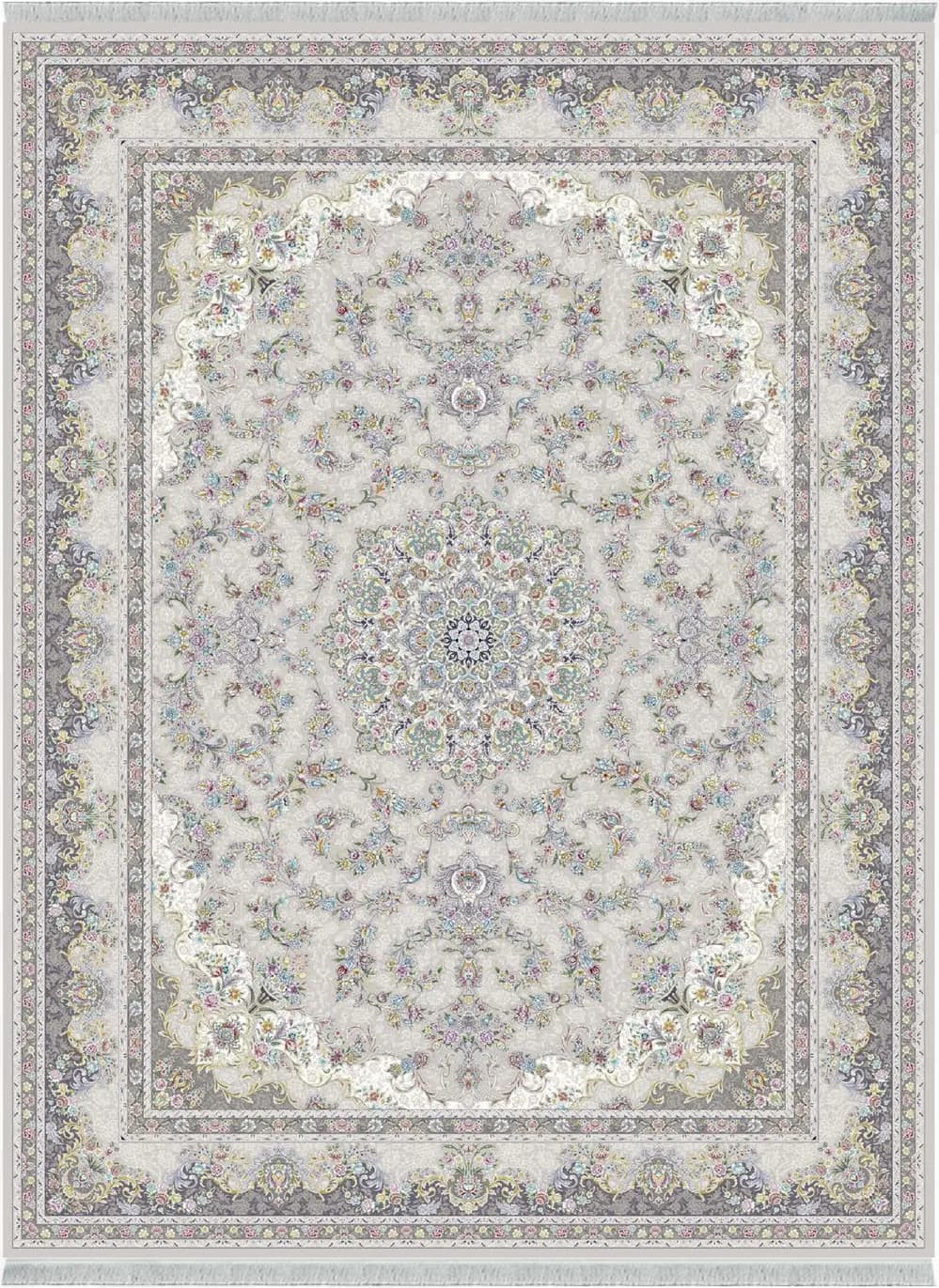 فرش 1200 شانه کلکسیون VELORA RANGI کد RANGI-NAEIN-KRM